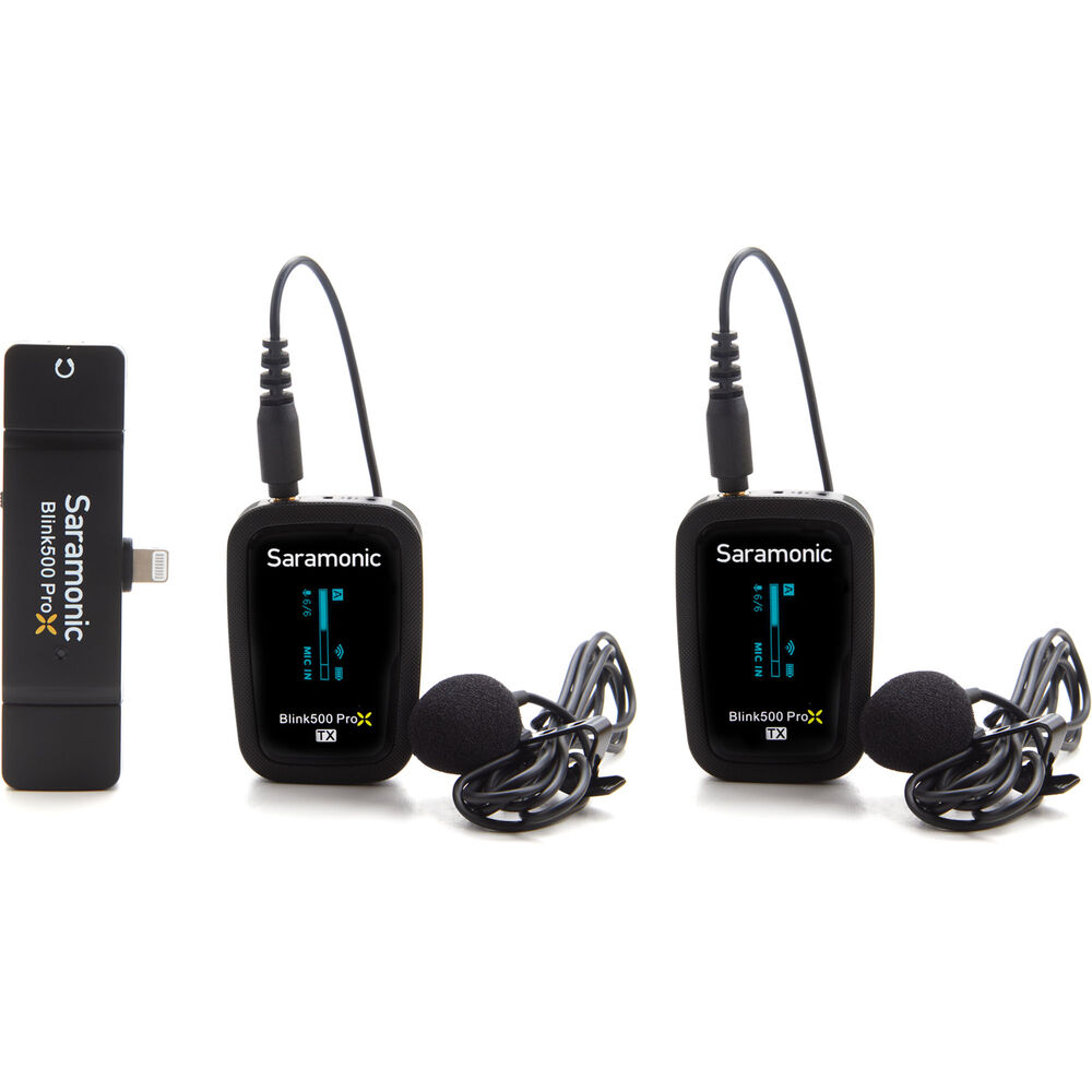 Saramonic Blink 500 B6 Sistema de 2 micrófonos Lavalier inalámbrico para  USB-C