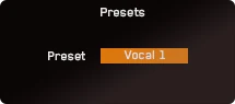Smart Presets — referencia oficial